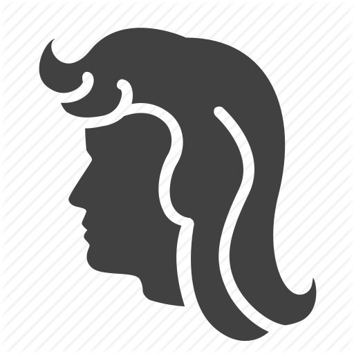 Barber, Curly, Hair, Long, Man, People, Service Icon