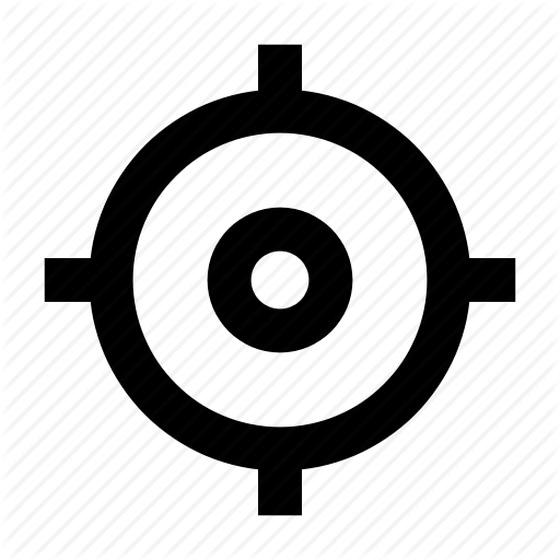 Aim, Current, Gps, Location, Map, Target Icon