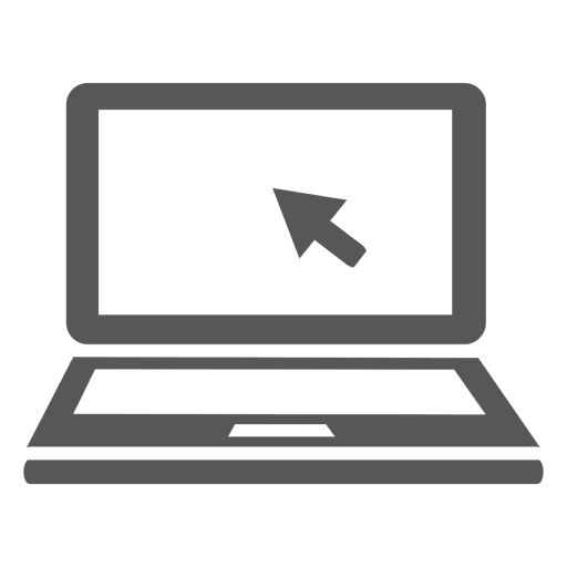 Laptop With Cursor Icon
