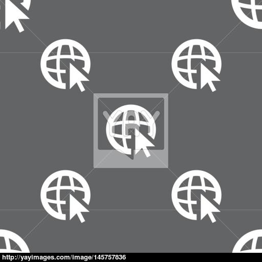 Internet Sign Icon World Wide Web Symbol Cursor Pointer