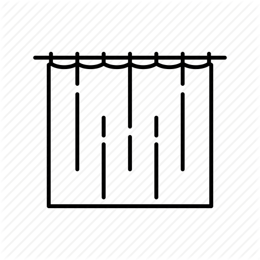 Curtain, Shower Icon