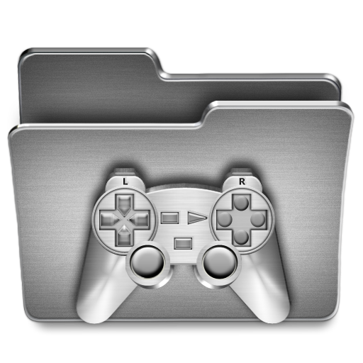 Games, Folder Icon Free Of Steel System Icons