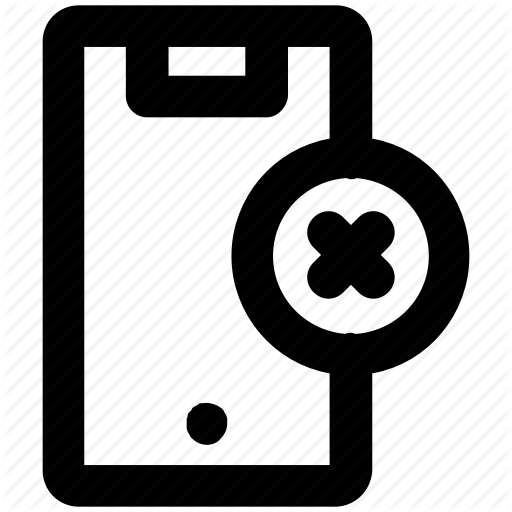 Cell Phone, Cross, Iphone, Mobile, Phone, Smart Phone Icon