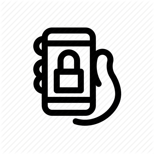 Cellphone, Communications, Hand, Iphone, Lock, Mobile, Smartphone Icon