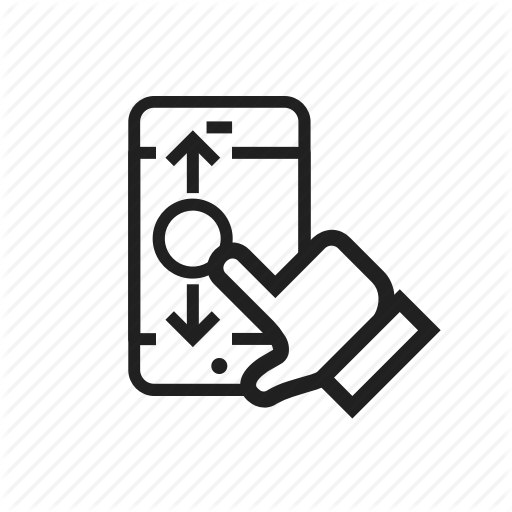 Cellphone, Down, Iphone, Scroll, Up Icon