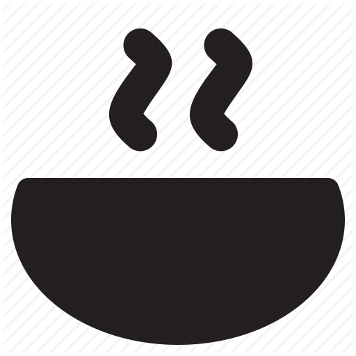 Bowl, Food, Hot, Meal, Soup, Steam Icon