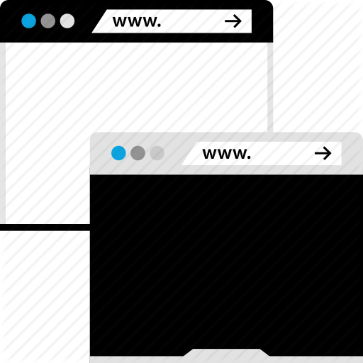 Double, Internet, Online, Stack, Web, Windows Icon