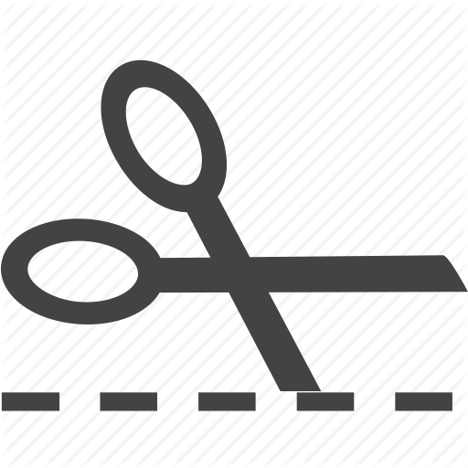 Cut, Line Icon