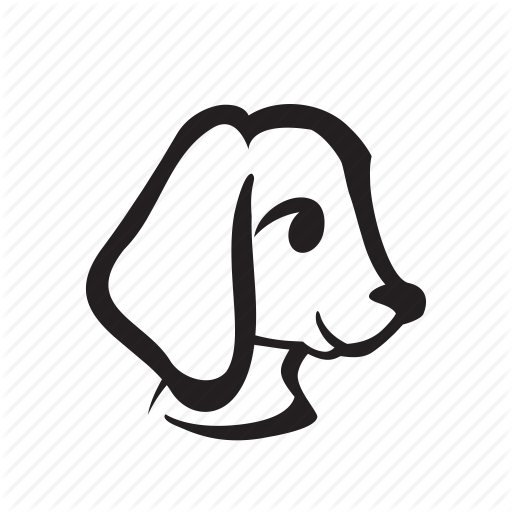 Animal, Cartoon, Cute, Dog, Domestic, Pet, Side Icon