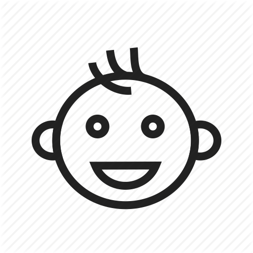 Baby, Child, Cute, Face, Happy, Small, Smile Icon