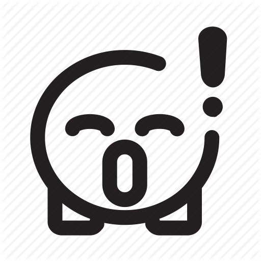 Cute, Emoji, Oh, Wow Icon