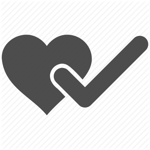 Approve, Checked, Cute, Inlove, Love Heart, Test, Wedding Icon