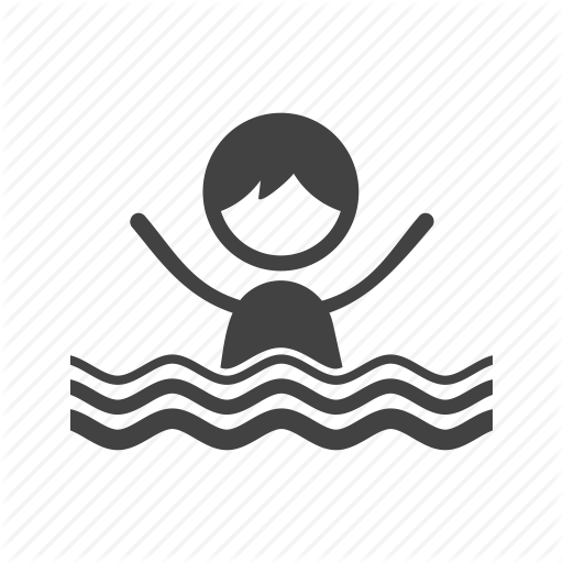 Blue, Cute, Happy, Kids, Pool, Swimming, Water Icon