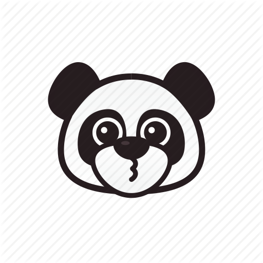 Cute, Emoticon, Panda, Smile Icon