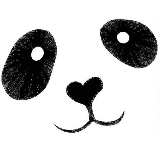 Cute Panda Bear Face Machine Embroidery Designs