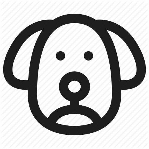 Animal, Cute, Dog, Face, Pet Icon