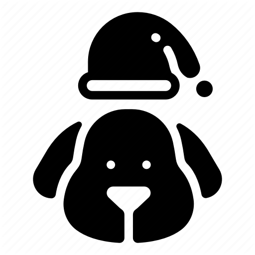 Christmas, Cute, Dog, Happy, Hat, Warm Icon