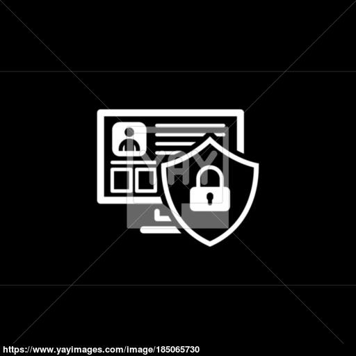 Private Security Icon Flat Design Vector