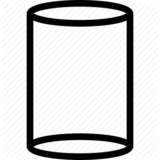 Cylinder, Grid, Shape, Tank Icon