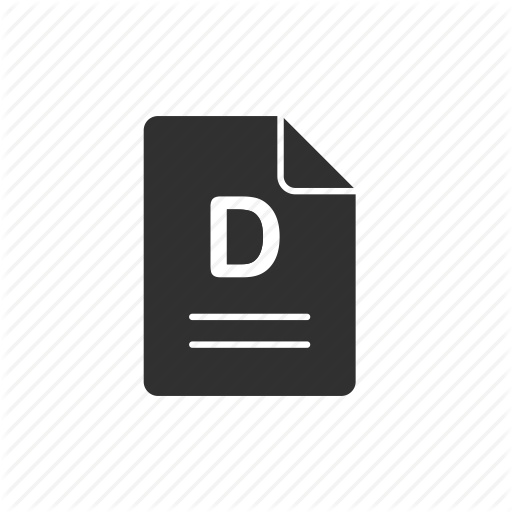 D, D Grade, Letter, Reprot, Test Result Icon