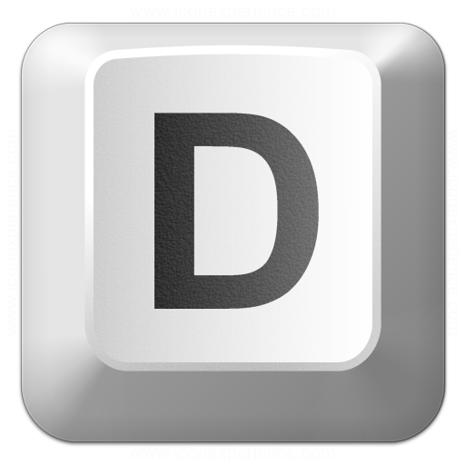 Iconexperience V Collection Keyboard Key D Icon
