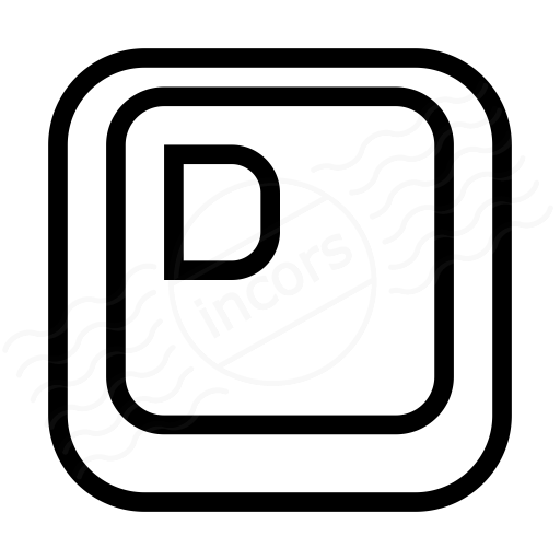 Iconexperience I Collection Keyboard Key D Icon