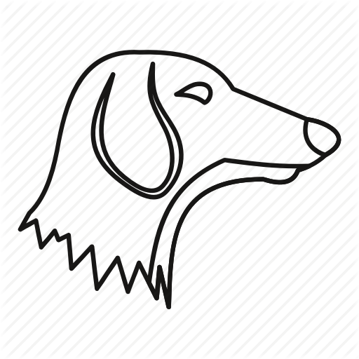 Animal, Dachshund, Dog, Line, Outline, Pet, Puppy Icon