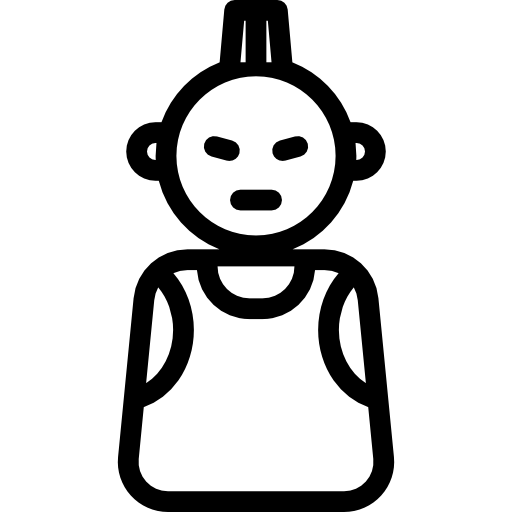 Punk, Helmet, Daft Icon