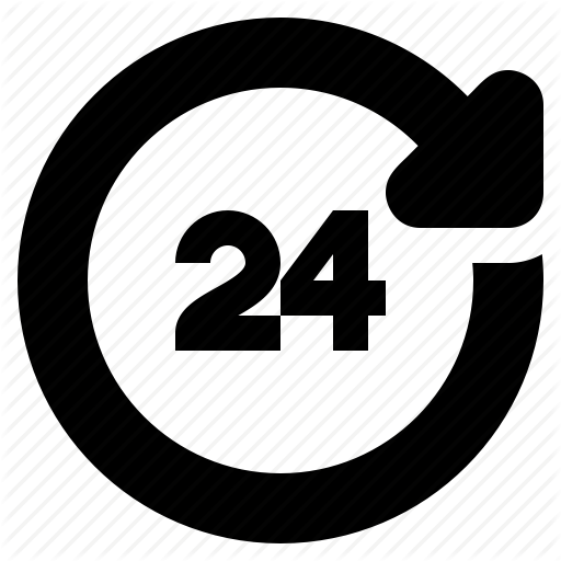 Hours, Arrow, Customer Support, Daily, Day, Service, Time Icon