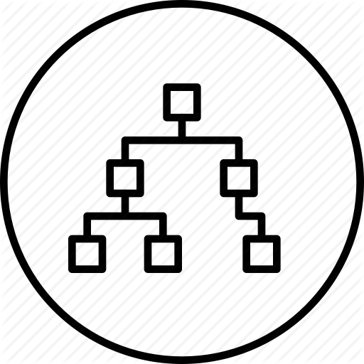 Algorithms, Analytics, Chart, Data, Flow, Hierarchy, Square Icon