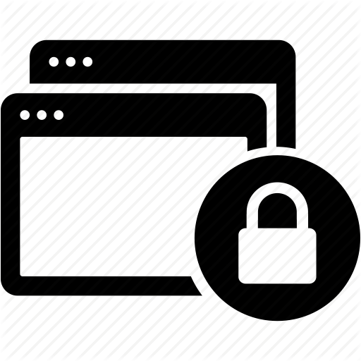 Browsing Security, Secure Browsings, Secured Data Access Icon