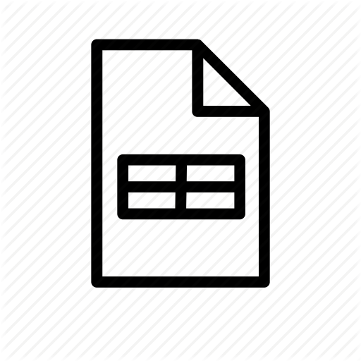 Data Table Icon Vector