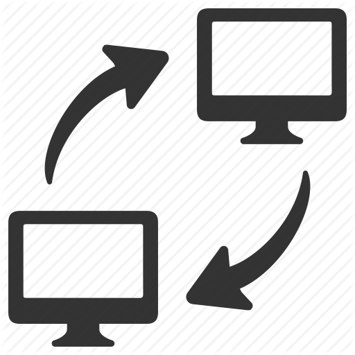 Computer, Connectivity, Data Transfer, Network Share, Pc To Pc Icon