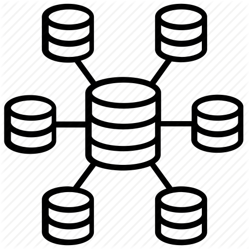 Data Center, Data Storage, Data Warehouse, Database, Server Icon