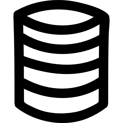 Database Hand Drawn Interface Symbol Outline