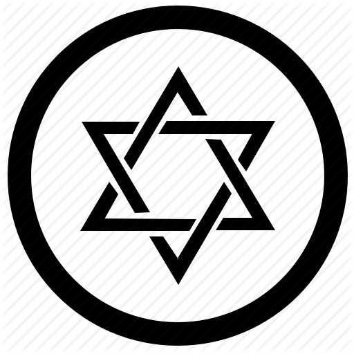David, Israel, Religion, Round, Star Icon