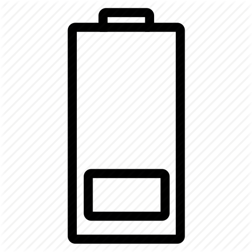 Aa, Battery, Battery Dead, Battery Low Icon