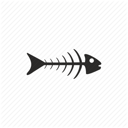 Bones, Dead, Fish, Sea Icon