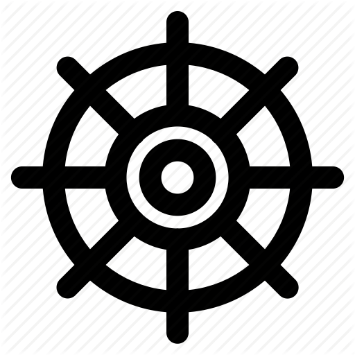 Control, Gear, Pirate, Ship, Viking, Wheel Icon