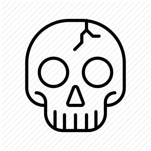 Bone, Dead, Halloween, Horror, Scary, Skeleton, Skull Icon