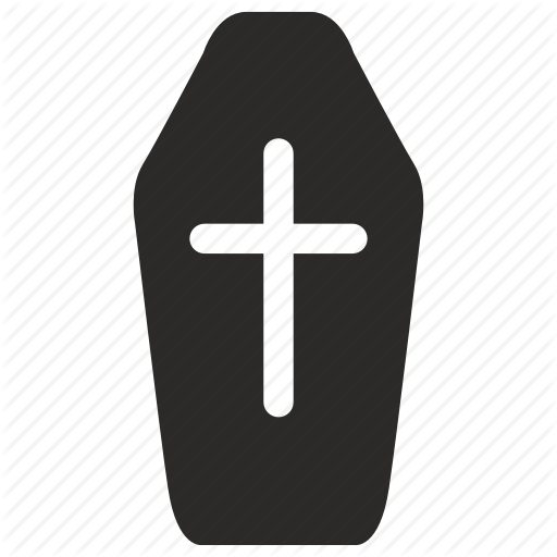 Coffin, Cross, Dead, Death Icon
