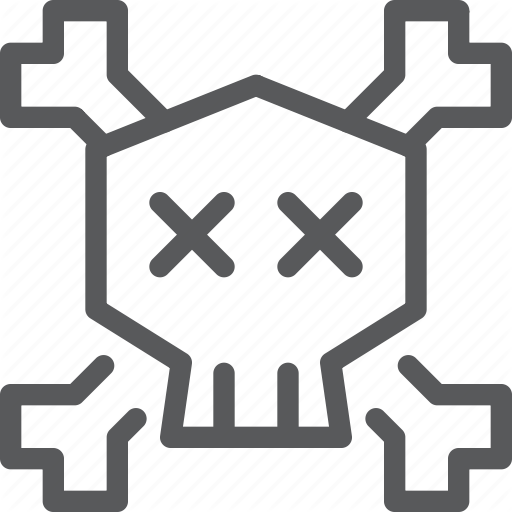 Content, Danger, Death, Edition, Head, Poison, Skeleton, Skull Icon