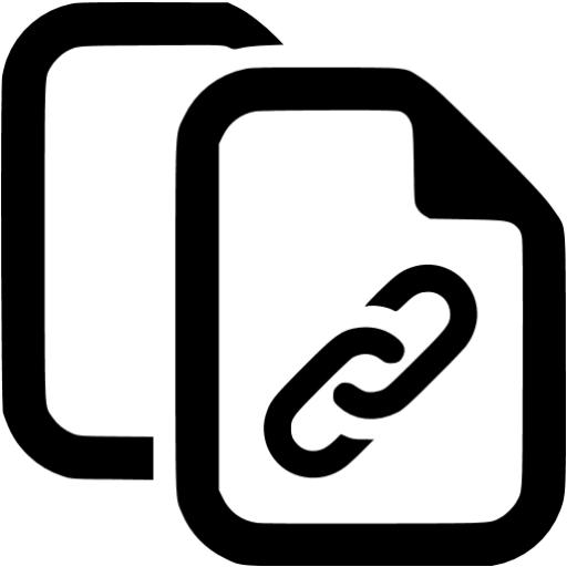 Black Copy Link Icon