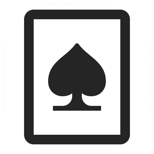 Playing Card Spades Icon Iconexperience