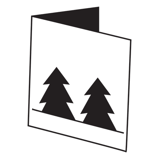 Winter Greeting Card Icon