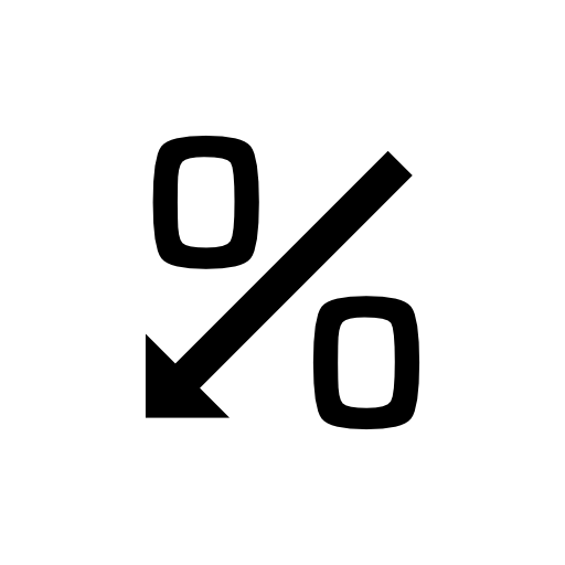Percent Decline In Symbols Free Icons Download