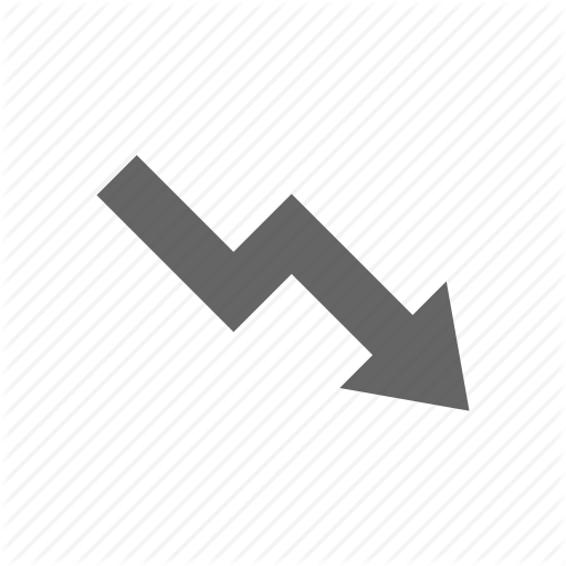 Arrow, Decrease Icon