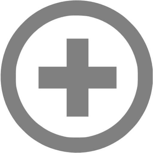 Gray Plus Icon