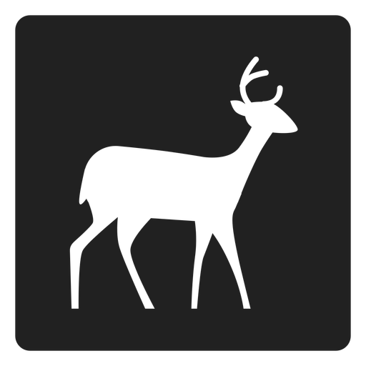 Simple Deer Square Icon