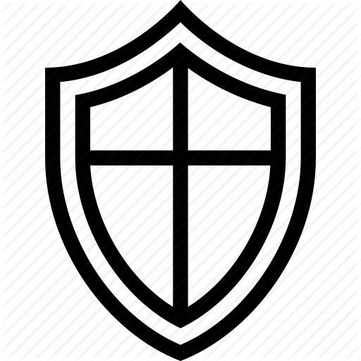 Attack, Defense, Protect, Safe, Secure, Shield, Virus Icon